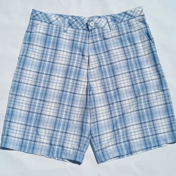 Ashworth Other - NWOT- Ashworth blue and white plaid dress shorts. Size 36.  C227​​​​​​